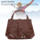braune PU-Leder-Schultertasche, große Kapazität 5