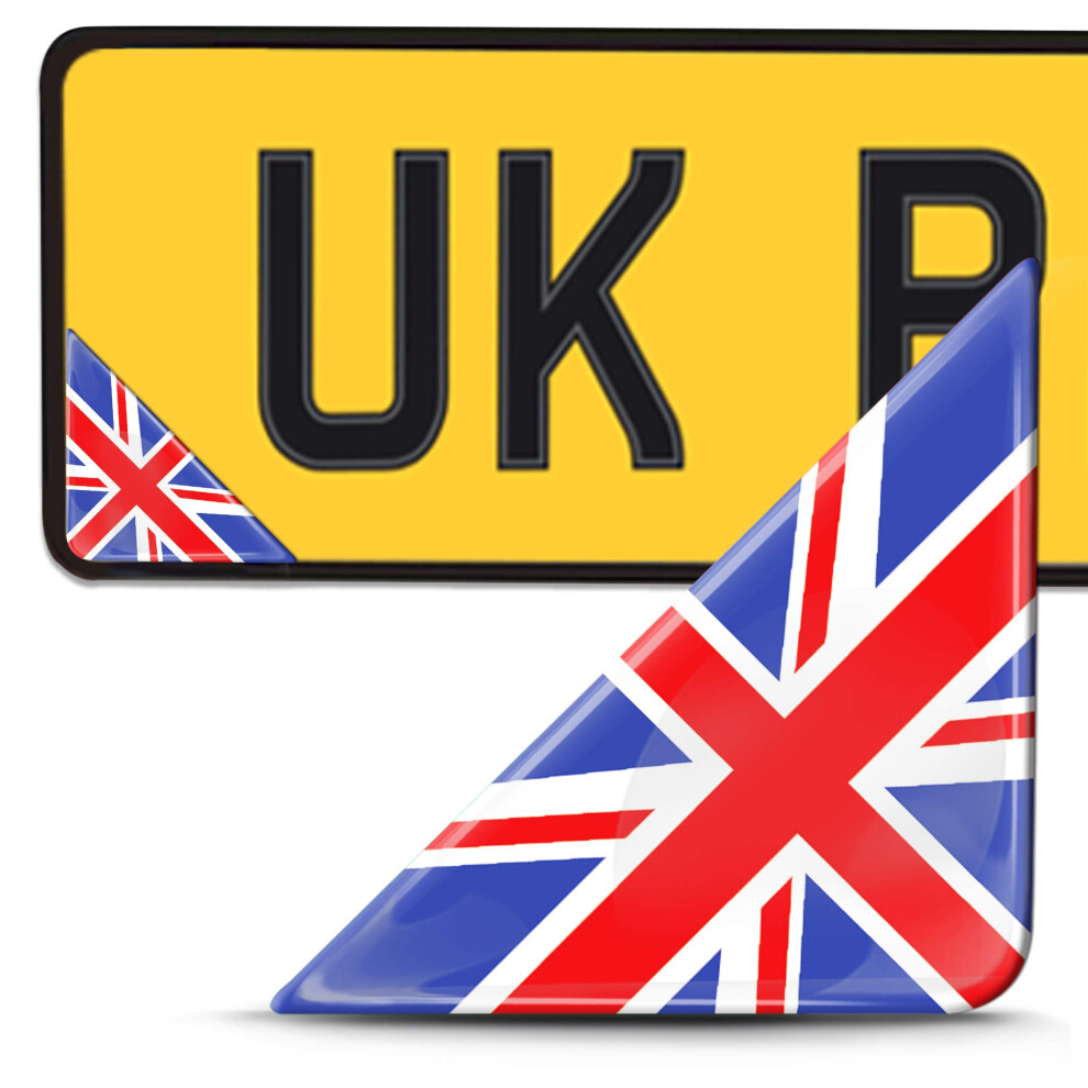 Biomar Labs? 2 X 3D Domed Silicone Badge Stickers Decal Emblem Number Plate Car Motorcycle Helmet England Uk Union Jack National United Kingdom Great 5051226097423