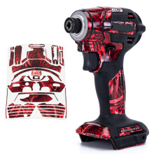 WRAPGRADE Custom Wrap Sticker Decal Compatible with Makita DTD173 18V LXT (Phoenix Feather Red)