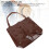 braune PU-Leder-Schultertasche, große Kapazität 11