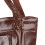 braune PU-Leder-Schultertasche, große Kapazität 14