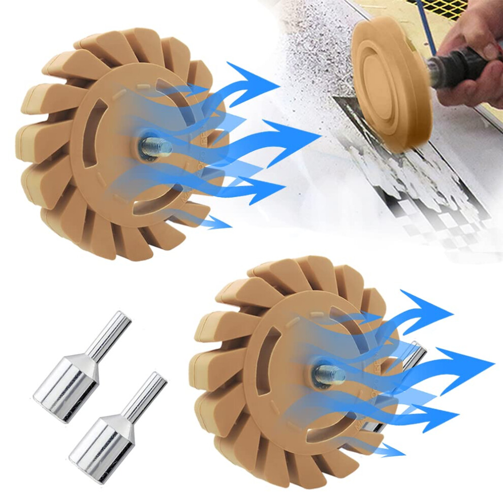 Tucana Rubber Eraser Wheel And Adhesive Remover Tool, Remove Pinstripes, Stripes, Stickers And Graphics On Car, Rvs, Boat And Trucks 4-Inches 5051226101014