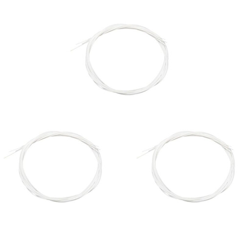 12Pcs/Set White Durable Nylon Ukulele Strings Replacement Part for 21 Inch 23 Inch 26 Inch Stringed Instrument 1