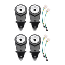 4 Pcs 550 Universal Children Electric Car Gearbox With Motor, 12Vdc Motor With Gear Box, Kids Ride  Car Baby Car Parts