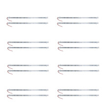 Lumière de Bande Dure 16X 50cm 12V 36 Led 5630 Smd Coquille En Aluminium avec Bouchon Blanc