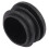 Black Plastica 35mm Dia Blanking End Caps Round Tube Insert 10 Pezzi 3