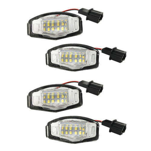 4Pcs Car LED Targa Luce Luce Targa Luce per    Accord Nero