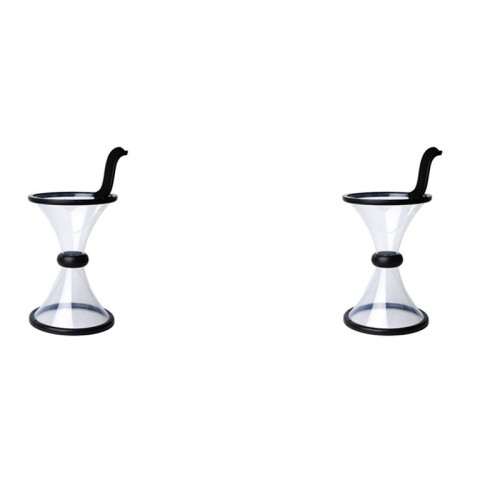 2X   Transparent Tirelire Cycle de Gravite Encaissant  Banque