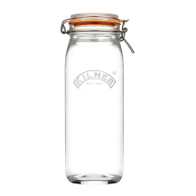 Kilner Clip Top Glass Jar 2.1L Round Airtight Food Storage Pasta Pantry Storage