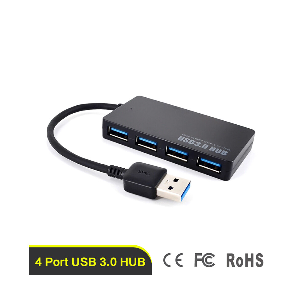 4-Port Usb 3.0 Hub 5Gbps Portable Compact For Pc Mac Laptop Notebook Desktop Light 110691424860