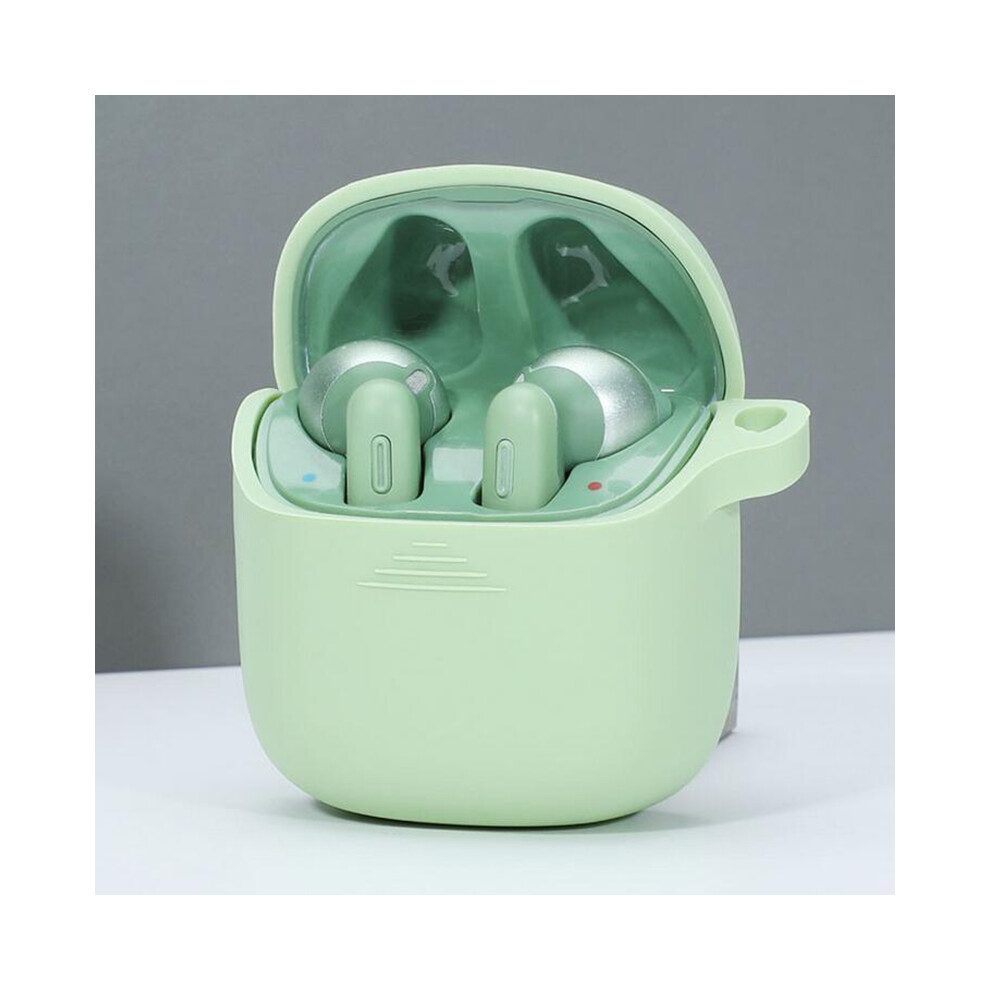 ( Green) Shockproof Silicone Case Earphone Pouch Cover With Carabiner For Jbl Tune 220Tws Light/Green 110691421623