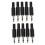 10 x Black Plastic 3.5mm Male Mono Plug Jack Audio Adapter Connector 2