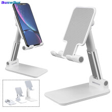 (black) Adjustable Folding Cell Phone Stand Holder Mount Desk Dock