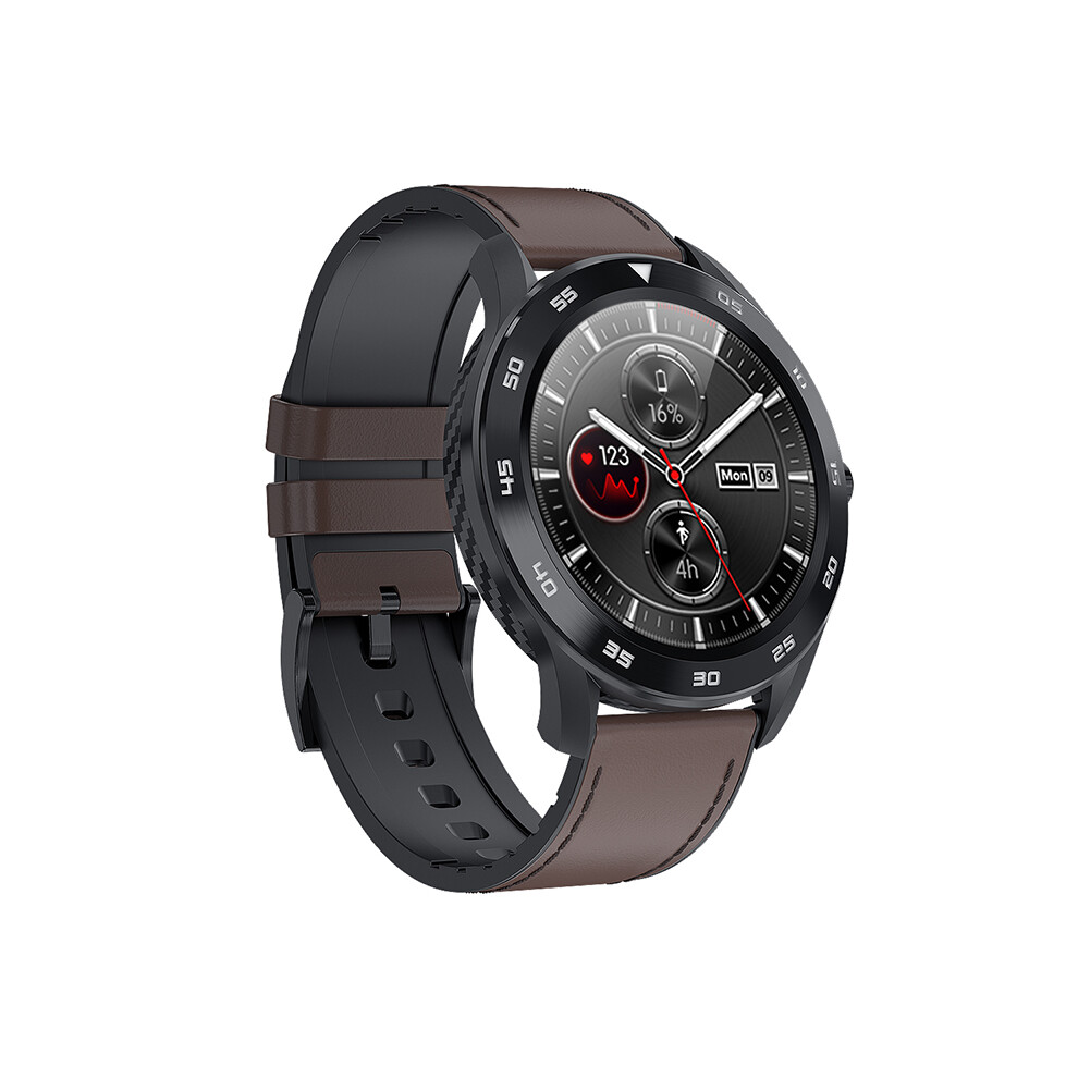 ( Brown) Dt98 1.3 Inch Ips Color Screen Waterproof Smart Watch Bluetooth Fitness Bracelet Black 110691427908