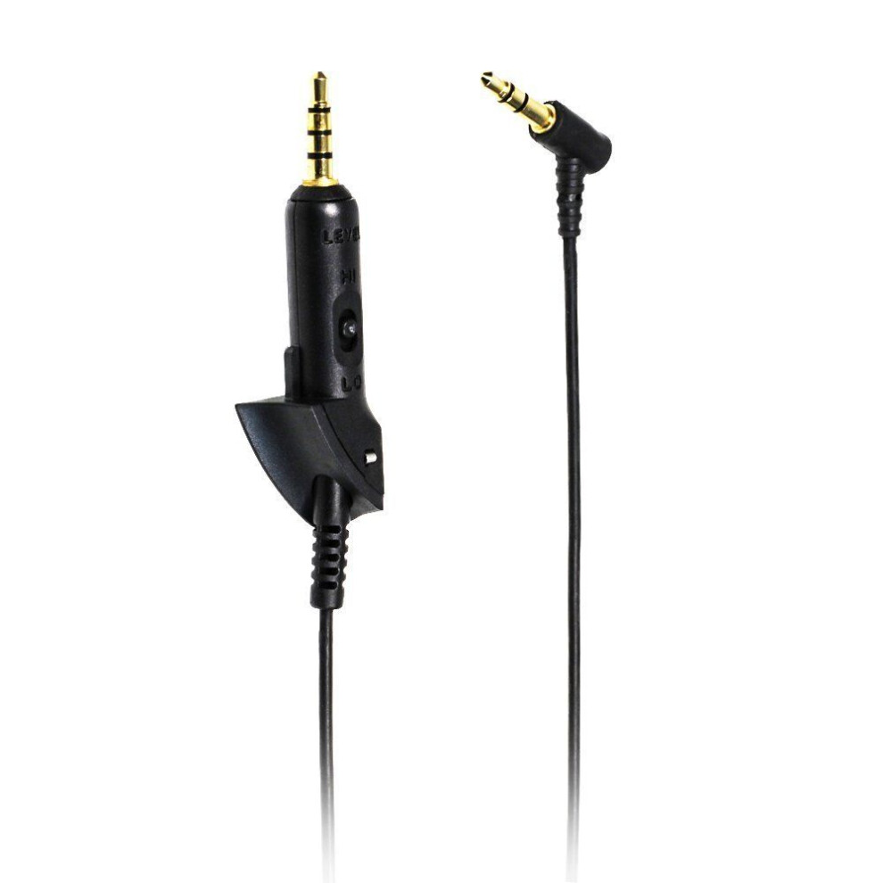 3.5Mm Replacement Audio Cable Cord Wire Mic For Bose For Bose Quietcomfort Qc15 Qc2 Headphone Black 110691416391