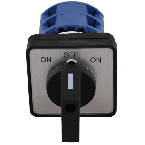 3X AC660V 25A 2-Pole 3-Position Momentary Plastic Rotary Changeover  +Black 2