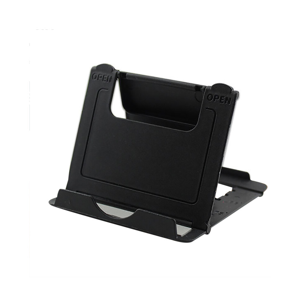 (Black) Universal Adjustable Foldable Mobile Phone Stand Portable Desktop Tablet Stand Black 110691411273