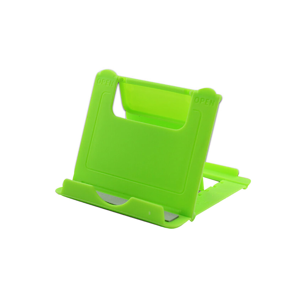 (Green) Universal Adjustable Foldable Mobile Phone Stand Portable Desktop Tablet Stand Green 110691411297