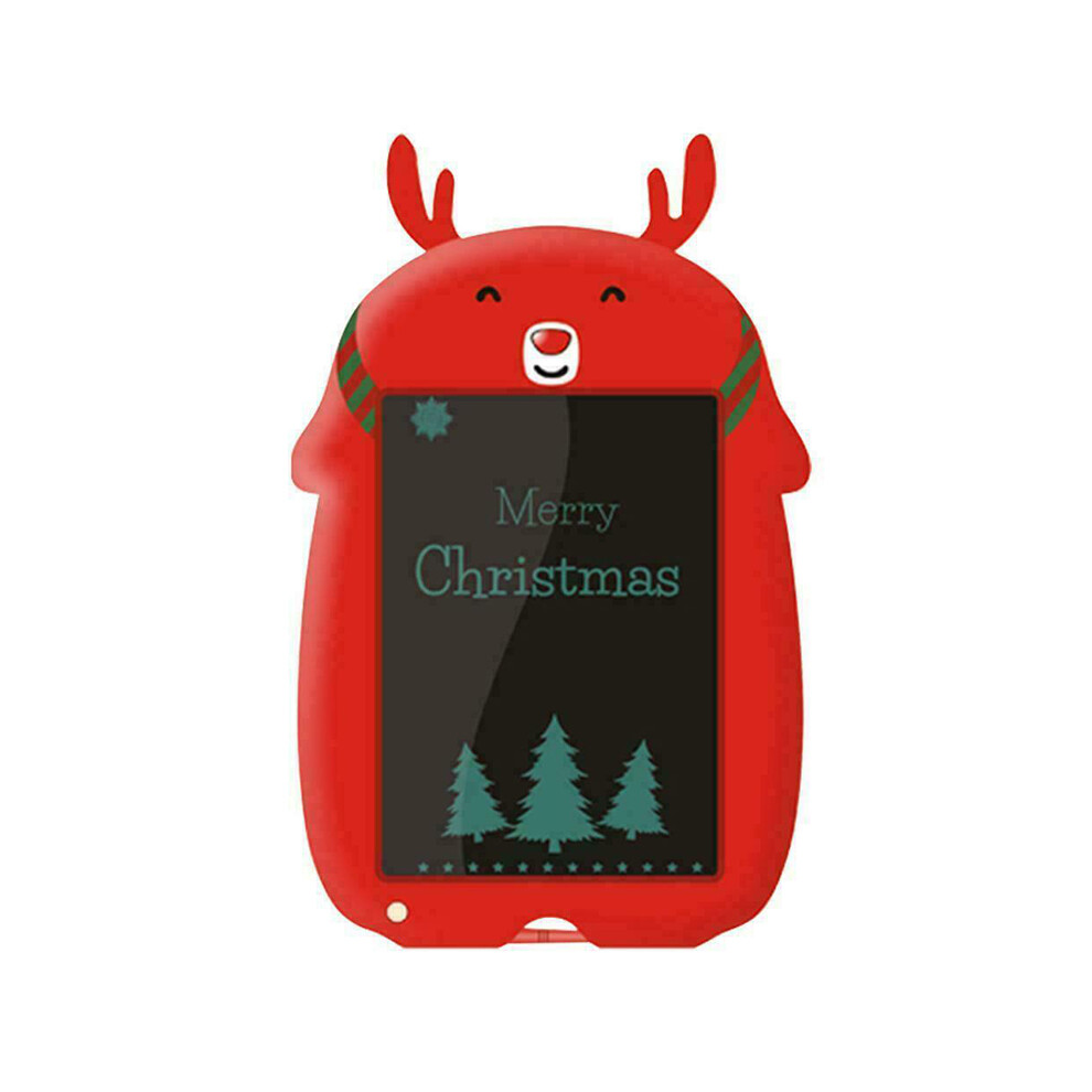 (Red) 8.5 Inch Xmas Deer Lcd Writing Tablet Electronic Drawing Board Notepad For Kids Red 110691429261