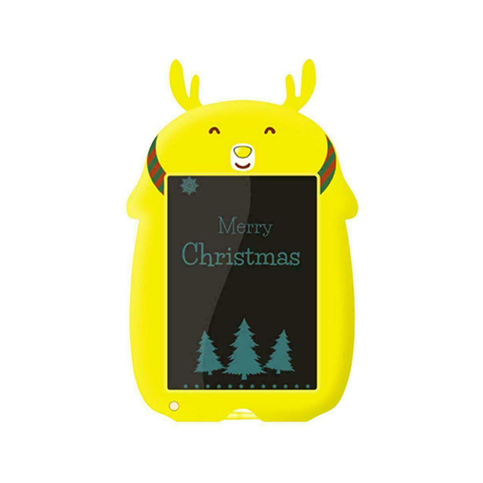 (Yellow) 8.5 Inch Xmas Deer Lcd Writing Tablet Electronic Drawing Board Notepad For Kids Yellow 110691429278