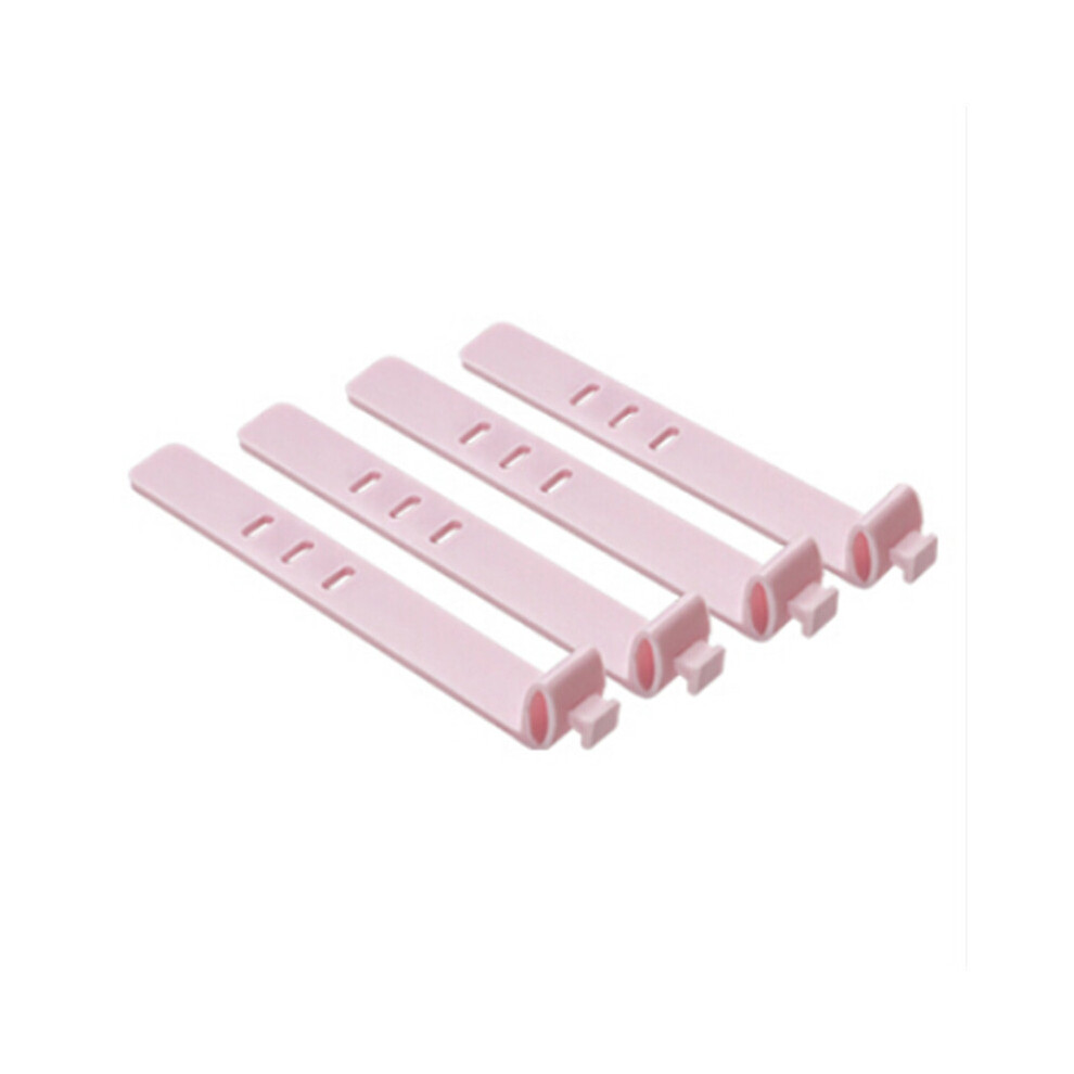 (Pink) Cute Candy Color Earphone Cable Winder Data Cord Organizer Silicone Snap-On Wire Manager Pink 320997862031