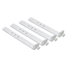 (White) Cute Candy Color Earphone Cable Winder Data Cord Organizer Silicone Snap-on Wire Manager