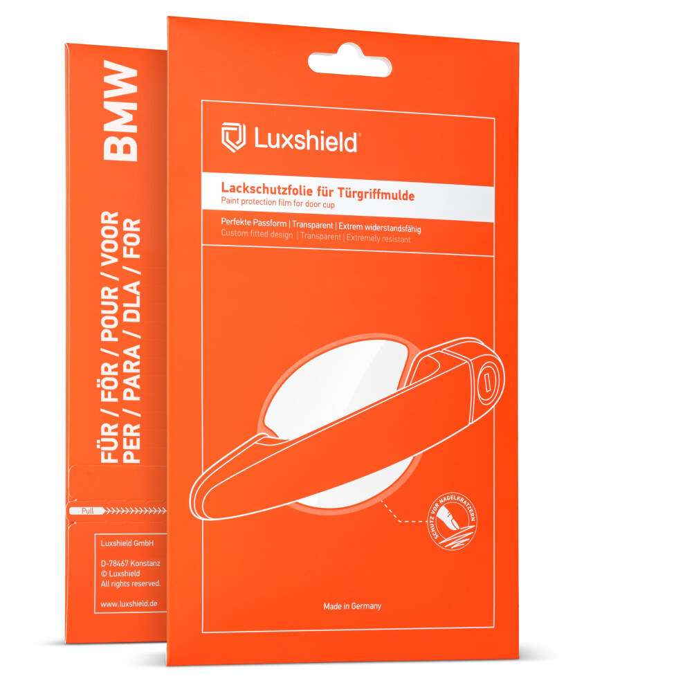 Luxshield Car Door Handle Protection Film For Recessed Grips For Bmw X1 3 (Iii) U11 I 2022-2025 - Anti-Scratch Foil - Clear Paint Protection Film 5051226222696