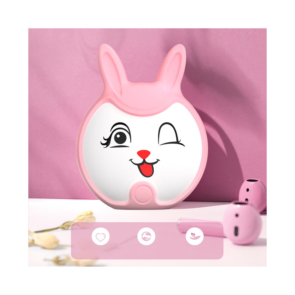 (Pink) Cute Cartoon Electric Hand Warmer Mini Portable Usb Rechargeable Mobile Power Pink 110691426987