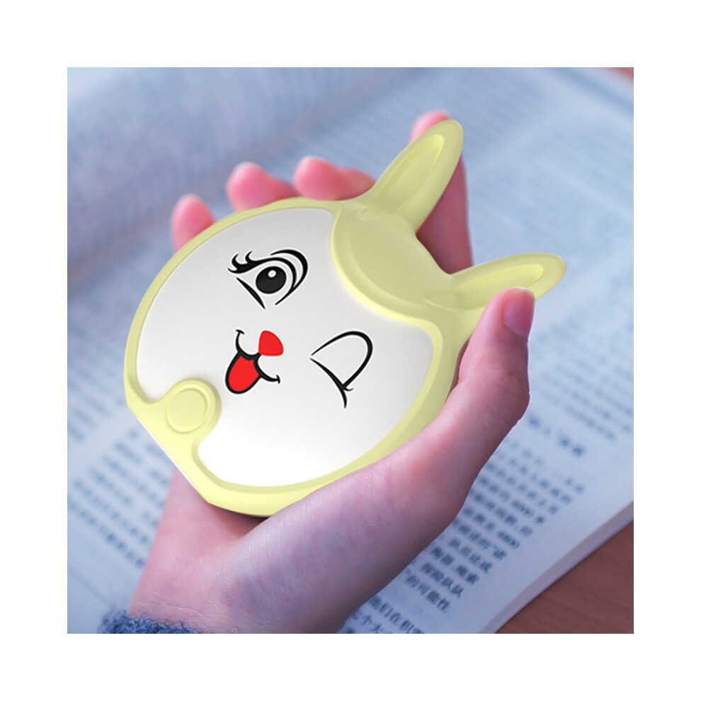 (Yellow) Cute Cartoon Electric Hand Warmer Mini Portable Usb Rechargeable Mobile Power Yellow 110691426994
