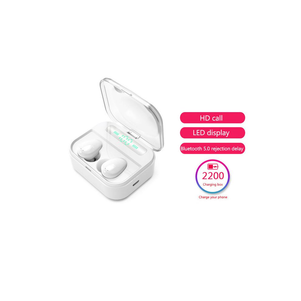 (White) X7 Tws Bluetooth 5.0 Headset Stereo Wireless Earbuds Noise Reduction Headphone White 110691427342