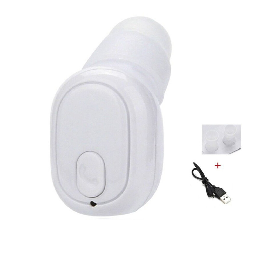 (White) Mini Wireless Bluetooth 4.1 Stereo Headset In-Ear Earphone Earbud+Mic White 110691422354