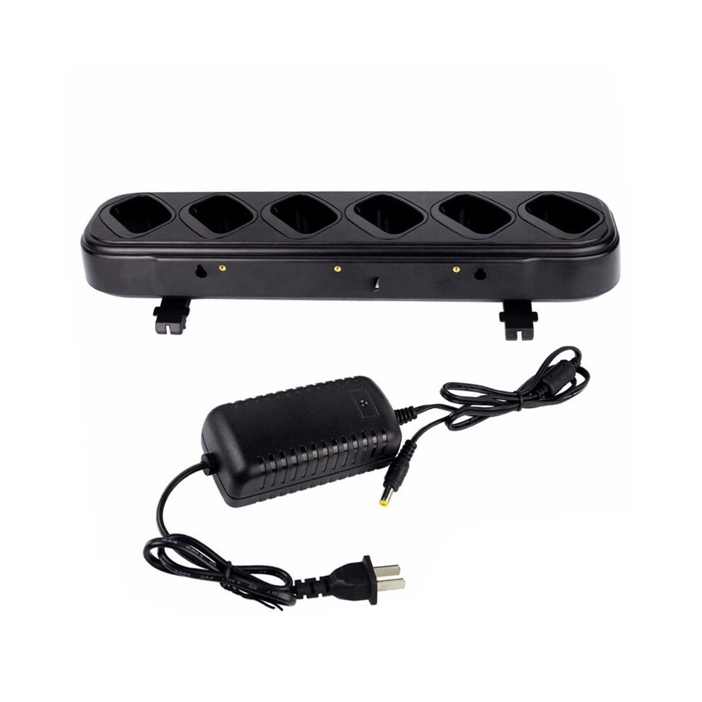 (Us) Multi-Functional Charger 6-Way Rapid Charging For Baofeng Uv-5R F8hp Bf-F9 Radios 110691412799