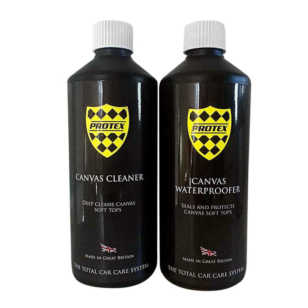 Protex Convertible Soft Top Care Kit With Canvas Cleaner & Waterproofer - 500Ml 5051226240263