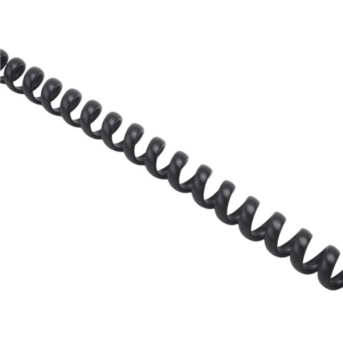 Replacement RJ9 4P4C Plug Coiled Stretchy Telephone Handsets Cable  Black 2