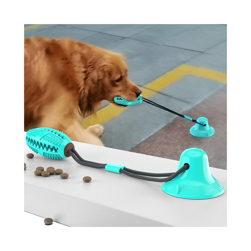 Blue (, B) Multifunction Pet Molar Bite Toys Dog Interactive Fun Toys With Suction Cup