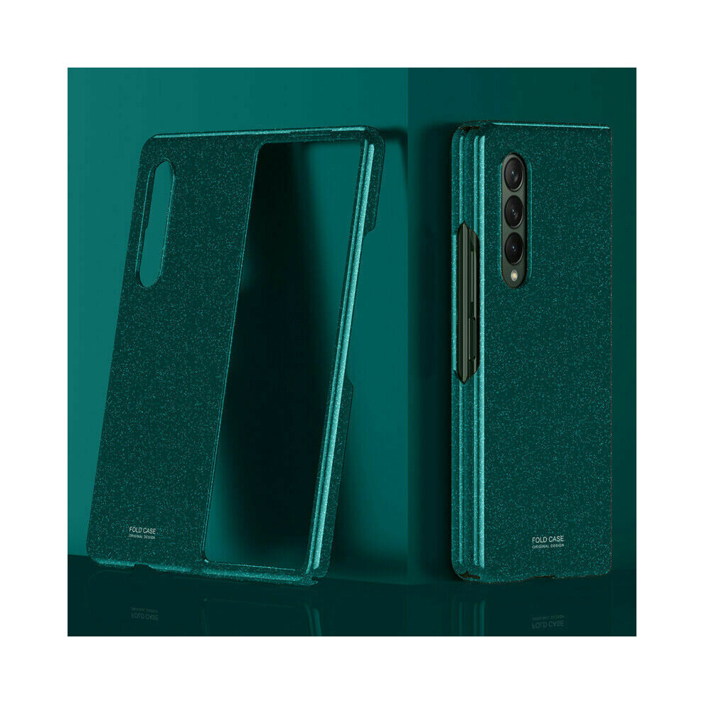 (Green) For Samsung Galaxy Z Fold 3 5G Luxury Glossy Pc Hard Case Shockproof Cover Green 320997862314
