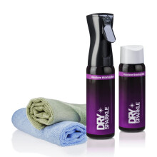 DrySparkle Waterless Motorhome Cleaner kit - Eco-Friendly Motorhome Exterior Cleaner Spray, Wash, Polish, and Protect - Refiller with Microfiber