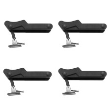 4X Flexible Door Draw  Lock 3.8 Inch Replacement Soft Rubber Black Over-Center C7-10