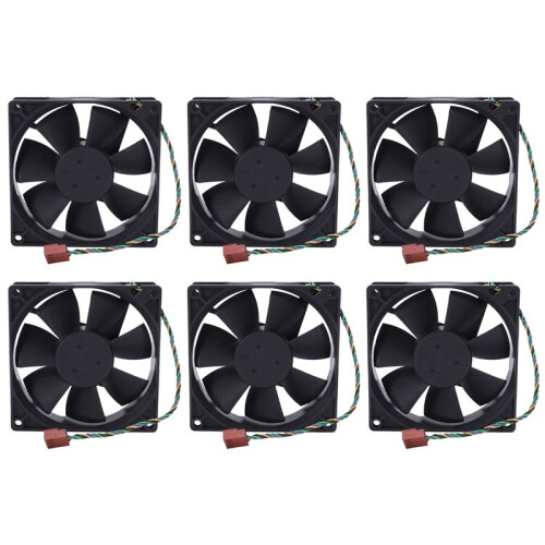 6 Pezzi 90X90X25MM Ventole di Raffreddamento A Cpu Per Computer  12V 0,60 A