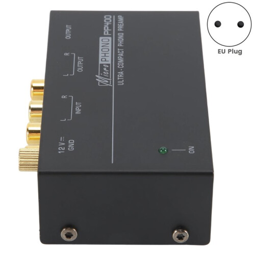 PP400 Ultra-Compact Phono Preamp Preamplifier with RCA Interface for Turntable Tube Amplifier Speakers EU Plug 2