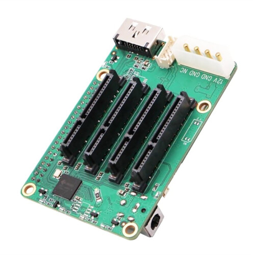 Radxa Penta  HAT,  to 5X  Disks HAT for Raspberry Pi 5 and Rock Pi SBCs, NAS Server, Single Board Computer 1