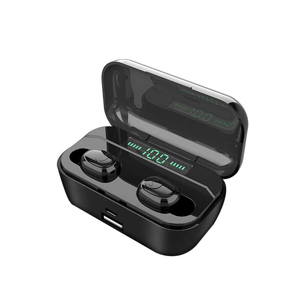 (Black) G6s Tws Bluetooth 5.0 Headset Stereo Wireless Earbuds Headphones Earphones Ipx7 Black 110691425720