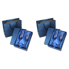 4Pc Wedding Glasses Personalized Champagne Flutes Crystalline Party Gift Toasting Glass Goblet