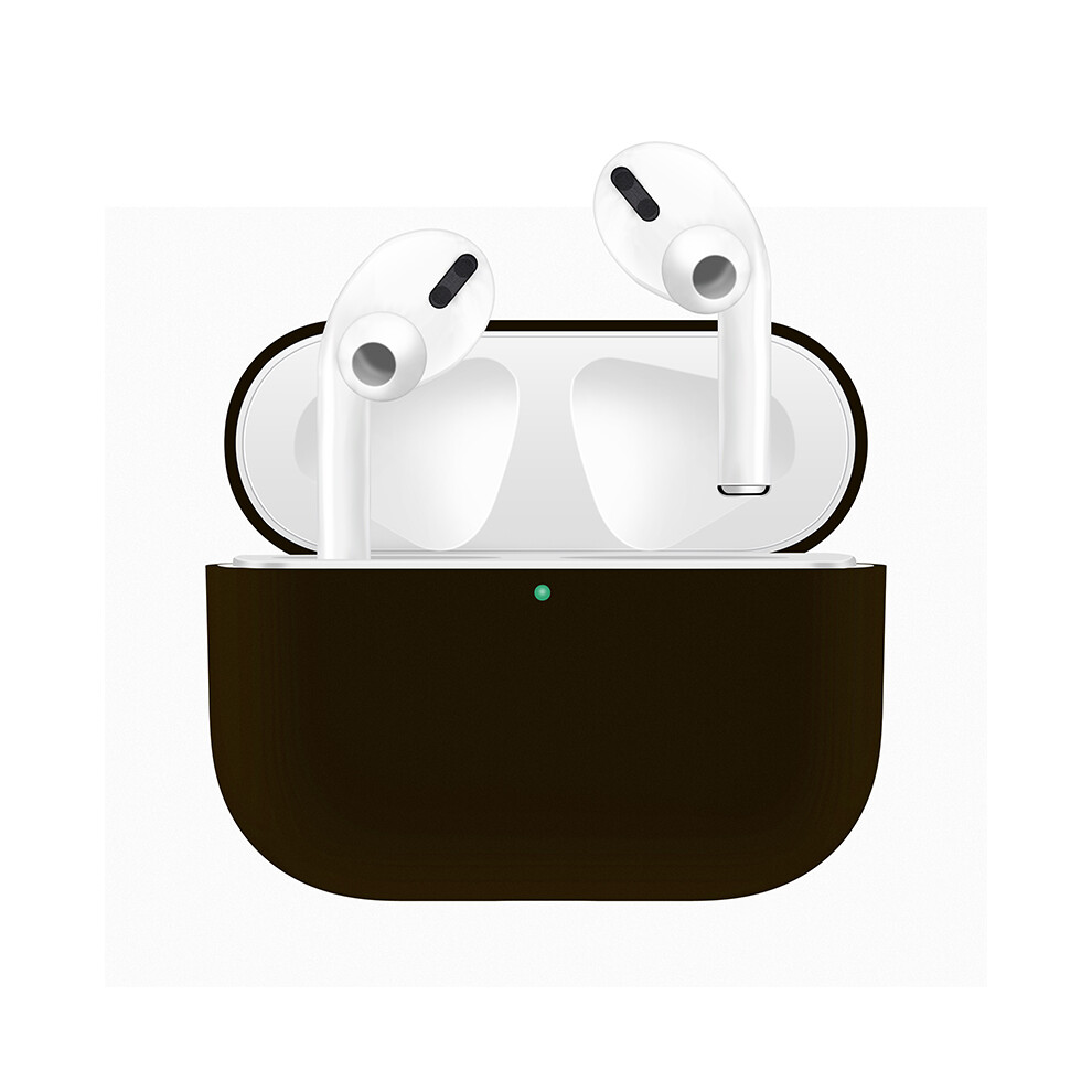 (Brown) For Apple Airpods Pro 2019 Wireless Charging Case Silicone Protective Cover Skin Brown 110691425515