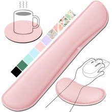 Gimars Upgrade Enlarge Silky Gel Memory Foam Wrist Rest for Computer Keyboard, Mouse, 3 PCS Ergonomic Keyboard Wrist Rest for Typing Pain Relief,