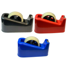 PaulStore Large Tape Dispenser Heavy Duty Desktop Office SELLOTAPE CELLOTAPE Pack Holder (Black)