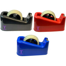 PaulStore Large Tape Dispenser Heavy Duty Desktop Office SELLOTAPE CELLOTAPE Pack Holder (Red)
