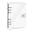 A5 Soft PVC Notebook Binder,Clear Soft PVC 6 Hole Ring Binder with Snap Button Waterproof Loose Leaf Notebook Folder for Diary Office Home School 1