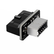 Motherboard USB3.0 19P/20P to TYPE-E 90 degree adapter chassis front TYPEC plug-in port