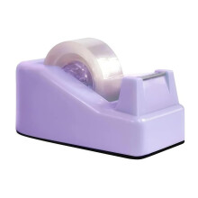 1 Pc Purple Tape Dispenser Desk with Weighted Non-Skid Base, Heavy Duty Cute Tape Dispenser for Packaging in Office,Restaurant, Flower Shop, Scotch